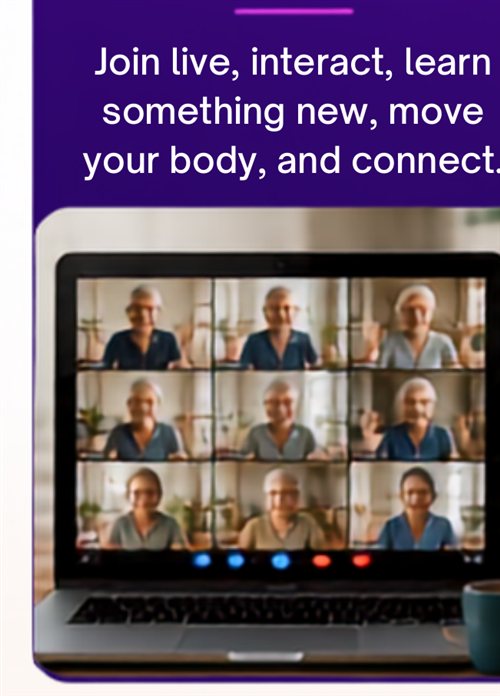 A grid of participants joining a live session together.